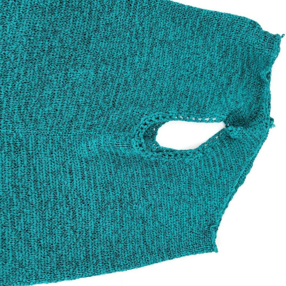 Lemon Grass Womens Tank Top Turquoise Green Heathered Sleeveless Scoop Neck M - Picture 4 of 11